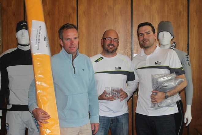 l-r Craig Burlton, Stephen White, Adam Heeley, 2nd Overall ZHIK Laser SB3 UK Nationals 2011 - Laser SB3 Nationals Championships 2011 © Laser SB3